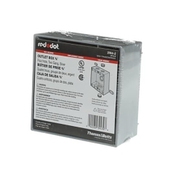 Red Dot® 2IH4-2 Universal Weatherproof Box, Die Cast Aluminum, 31.8 cu-in Capacity, 2 Gangs, 4 Outlets, 4-9/16 in L x 4-5/8 in W x 2-1/16 in D
