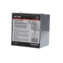 Red Dot® 2IHD5-2 Deep Universal Weatherproof Box, Die Cast Aluminum, 40.3 cu-in Capacity, 2 Gangs, 5 Outlets, 4-9/16 in L x 4-5/8 in W x 2-1/16 in D