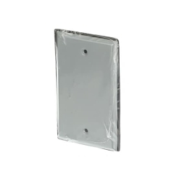 Red Dot® CCB Blank Weatherproof Receptacle Cover, 4-9/16 in L x 2-13/16 in W, Steel