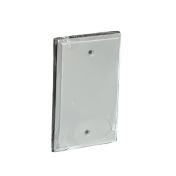Red Dot® CCB Blank Weatherproof Receptacle Cover, 4-9/16 in L x 2-13/16 in W, Steel