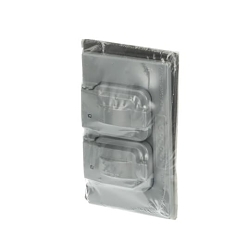 Red Dot® Dry-Tite® CCD Weatherproof Receptacle Cover, 4-9/16 in L x 2-27/32 in W, Die Cast Aluminum