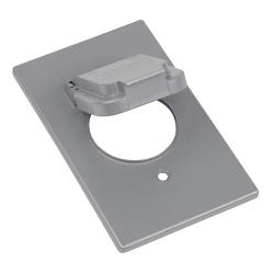 Red Dot® Dry-Tite™ CCSV-L Weatherproof Receptacle Cover With Lock Option, Die Cast Aluminum