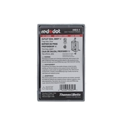Red Dot® IHD3-1 Deep Universal Weatherproof Box, Die Cast Aluminum, 24.8 cu-in Capacity, 1 Gangs, 3 Outlets, 4-9/16 in L x 2-13/16 in W x 2 in D