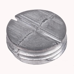 Red Dot® Dry-Tite® PLG-1-RD Close-Up Plug, 1/2 in Thread, Zinc, Silver