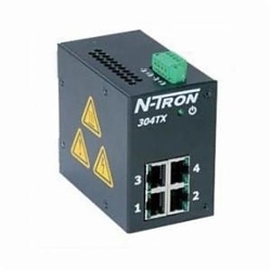 redlion® N-Tron® 304TX Unmanaged Ethernet Switch, 4 RJ45 Copper Port, 1 Gbps Memory