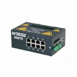 redlion® N-Tron® 508TX-A Unmanaged Ethernet Switch, 8 RJ45 Copper Port, 1.6 Gbps Memory