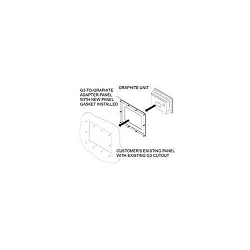 redlion® G3AD0807 Adapter panel, For Use With Graphite Panel Mounting
