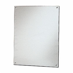 Robroy BP1210AL Flat Enclosure Back Panel, 10.88 in L x 8.88 in W, Aluminum, Metallic