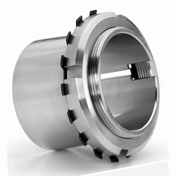 Rollway® H 214 H Series Adapter Sleeve, 60 mm Dia Shaft, 60 mm ID x 92 mm OD, M70 x 2 Thread, Low Carbon Steel