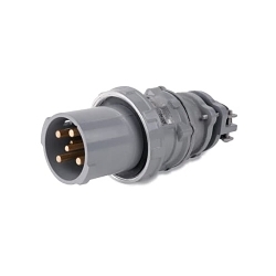 Russellstoll® MaxGard® DS1404MP000 3-Phase Male Plug With Screw Cap, 480 V AC, 100 A, 3 Poles, 4 Wires