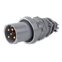 Russellstoll® MaxGard® DS1404MP000 3-Phase Male Plug With Screw Cap, 480 VAC, 100 A, 3 Poles, 4 Wires