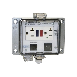 Saginaw Control & Engineering P-R2-K3RF3-U450 Padlock Latch Enclosure Programming Port, Polycarbonate, Light Gray
