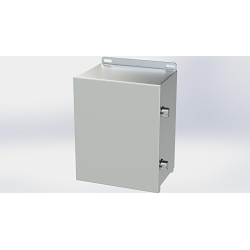 Saginaw Control & Engineering SCE-10086CHNFSS SCE Single Door Wall Mount Enclosure, 8 in W 6 in D 10.13 in H, NEMA 3R/4/4X/12/13 NEMA Rating, 304 Stainless Steel