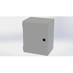 Saginaw Control & Engineering SCE-10086ELJ SCE Single Door Wall Mount Enclosure, 8 in W 6 in D 10 in H, NEMA 3R/4/12/13 NEMA Rating, Carbon Steel
