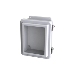 Saginaw Control & Engineering SCE-10086FW SCE Compression Molded Wall Mount Enclosure, 9.37 in W 5.08 in D 11.38 in H, NEMA 4/4X/12/13 NEMA Rating, Fiberglass