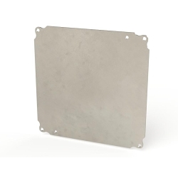 Saginaw Control & Engineering SCE-10P10GALV SCE Flat Enclosure Sub Panel, 9 in H 9 in W 0.08 in D, For Use With 10 in H x 10 in W Enclosures, Galvanized Steel