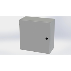 Saginaw Control & Engineering SCE-1212ELJ SCE Single Door Wall Mount Enclosure, 12 in W 6 in D 12 in H, NEMA 3R/4/12/13 NEMA Rating, Carbon Steel