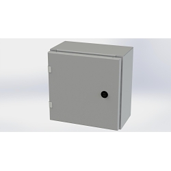 Saginaw Control & Engineering SCE-12EL1206LP SCE Single Door Wall Mount Enclosure, 12 in W 6 in D 12 in H, NEMA 3R/4/12/13 NEMA Rating, Carbon Steel