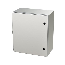 Saginaw Control & Engineering SCE-16148ELJSS6 SCE Single Door Wall Mount Enclosure, 14 in W 8 in D 16 in H, NEMA 3R/4/4X/12/13 NEMA Rating, Stainless Steel