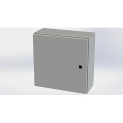 Saginaw Control & Engineering SCE-20EL2008LP SCE Single Door Wall Mount Enclosure, 20 in W 8 in D 20 in H, NEMA 3R/4/12/13 NEMA Rating, Carbon Steel