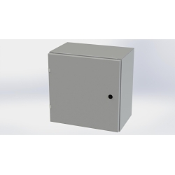 Saginaw Control & Engineering SCE-20EL2012LP SCE Single Door Wall Mount Enclosure, 20 in W 12 in D 20 in H, NEMA 3R/4/12/13 NEMA Rating, Carbon Steel
