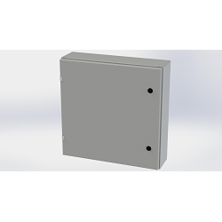 Saginaw Control & Engineering SCE-24EL2406LP SCE Single Door Wall Mount Enclosure, 24 in W 6 in D 24 in H, NEMA 3R/4/12/13 NEMA Rating, Carbon Steel