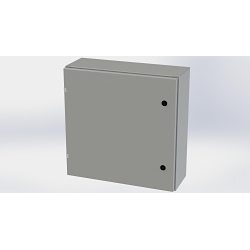 Saginaw Control & Engineering SCE-24EL2408LP SCE Single Door Wall Mount Enclosure, 24 in W 8 in D 24 in H, NEMA 3R/4/12/13 NEMA Rating, Carbon Steel