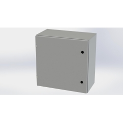 Saginaw Control & Engineering SCE-24EL2412LP SCE Single Door Wall Mount Enclosure, 24 in W 12 in D 24 in H, NEMA 3R/4/12/13 NEMA Rating, Carbon Steel
