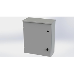 Saginaw Control & Engineering SCE-24R2008LP SCE Single Door Wall Mount Enclosure, 20 in W 8 in D 24 in H, NEMA 3R NEMA Rating, Galvannealed Steel