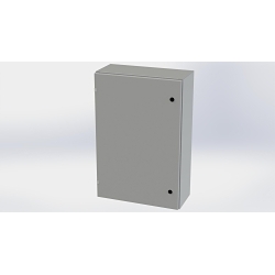 Saginaw Control & Engineering SCE-36EL2410LP SCE Single Door Wall Mount Enclosure, 24 in W 10 in D 36 in H, NEMA 3R/4/12/13 NEMA Rating, Carbon Steel