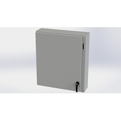 Saginaw Control & Engineering SCE-36XEL3108LP SCE Interchangeable Door Enclosure, 31.38 in W 8 in D 36 in H, NEMA 3R/4/12/13 NEMA Rating, Carbon Steel