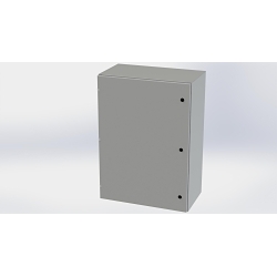 Saginaw Control & Engineering SCE-42EL3016LP SCE Single Door Wall Mount Enclosure, 30 in W 16 in D 42 in H, NEMA 3R/4/12/13 NEMA Rating, Carbon Steel