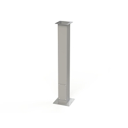 Saginaw Control & Engineering SCE-44CCOL SCE Straight Enclosure Column, 4 in W 4 in D, For Use With Floor Mount, 304 Stainless Steel, Gray
