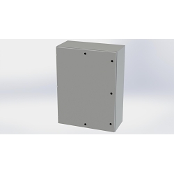Saginaw Control & Engineering SCE-48EL3616LP SCE Single Door Wall Mount Enclosure, 36 in W 16 in D 48 in H, NEMA 3R/4/12/13 NEMA Rating, Carbon Steel