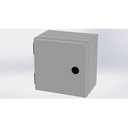Saginaw Control & Engineering SCE-606ELJ SCE Single Door Wall Mount Enclosure, 6 in W 4 in D 6 in H, NEMA 3R/4/12/13 NEMA Rating, Carbon Steel