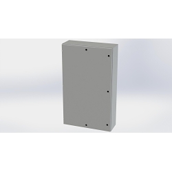 Saginaw Control & Engineering SCE-60EL3612LP SCE Single Door Wall Mount Enclosure, 36 in W 12 in D 60 in H, NEMA 3R/4/12/13 NEMA Rating, Carbon Steel