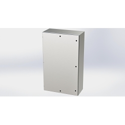 Saginaw Control & Engineering SCE-60EL3616SSLP SCE Single Door Wall Mount Enclosure, 36 in W 16 in D 60 in H, NEMA 3R/4/4X/12/13 NEMA Rating, 304 Stainless Steel