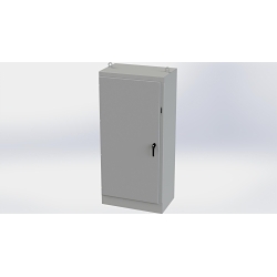 Saginaw Control & Engineering SCE-84XM4024 SCE Heavy Duty Enclosure, 39.5 in W 24 in D 84 in H, NEMA 3R/12/13 NEMA Rating, Carbon Steel