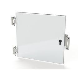 Saginaw Control & Engineering SCE-DF20EL20LP SCE Dead Front Swing Out Panel, 16.63 in W 16 in H, For Use With Wall Mount Enclosures with SCE Concealed Hinges, Carbon Steel