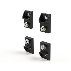 Saginaw Control & Engineering SCE-ELMFK4 SCE Hardware Enclosure Mounting Foot Kit, For Use With SCE Enviroline Enclosures and Two-Door Wall-Mount Enclosures, Polyamide, Plated Steel
