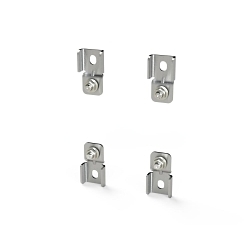 Saginaw Control & Engineering SCE-ELMFK4SS6-OS SCE Hardware Enclosure Mounting Foot Kit, For Use With SCE Enviroline Enclosures and Two-Door Wall-Mount Enclosures, 316 Stainless Steel, Brushed