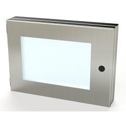 Saginaw Control & Engineering SCE-HWK1014SS SCE Concealed Hinge Enclosure Window Kit, For Use With Wall Mount Enclosures, Polycarbonate, Brushed