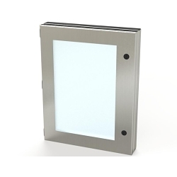Saginaw Control & Engineering SCE-HWK1814SS SCE Concealed Hinge Enclosure Window Kit, For Use With Wall Mount Enclosures, Polycarbonate, Brushed