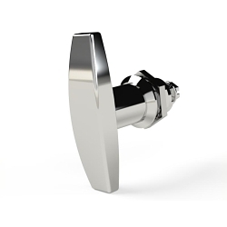 Saginaw Control & Engineering SCE-NLTH SCE Replacement Non Locking Latch, T-Handle Handle, For Use With Enviroline Series Enclosures, Die Cast Zinc, Chrome