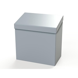 Saginaw Control & Engineering SCE-RH44 SCE Heavy Gauge Enclosure Hood Rain, 304 Stainless Steel, Gray