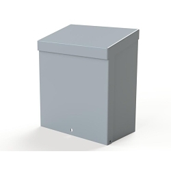 Saginaw Control & Engineering SCE-RH4N12 SCE Heavy Gauge Enclosure Hood Rain, 304 Stainless Steel, Gray