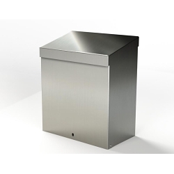 Saginaw Control & Engineering SCE-RH4N12SS SCE Heavy Gauge Enclosure Hood Rain, 304 Stainless Steel, Gray
