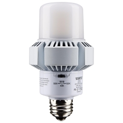 SATCO® S13161 Hi-Pro Post Top Light, 25 W, 200 W Incandescent Equivalent, E26 Lamp Base, AP23 Shape, 3000, 3250, 3375 Lumens