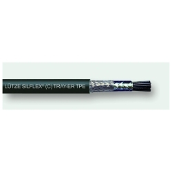 LUTZE SILFLEX® A3311804 Tray-ER Shielded Flexible Tray Cable, 600/1000 V, (4) 18 AWG Stranded Bare Copper Conductor