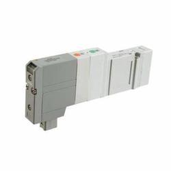 SMC® SV1A00-5FU SV1000 3-Port Double Solenoid Valve With Light/Surge Voltage Suppressor, 0.15 to 0.7 MPa Pressure, 3 Ways, 4 Positions